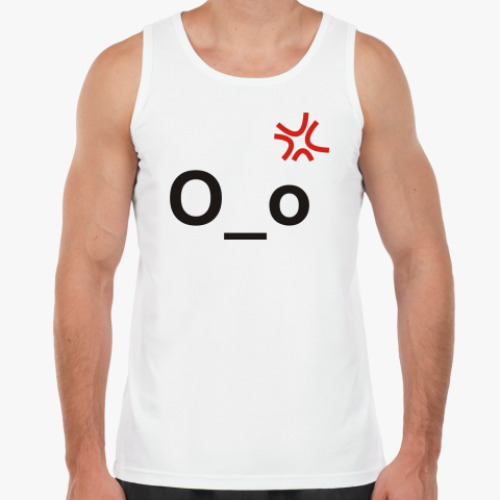 Майка с принтом О_о