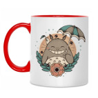 Двухцветная кружка Smile Totoro