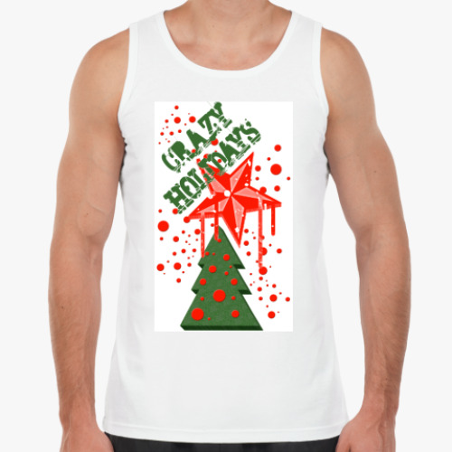 Майка с принтом Сумасшедшие праздники