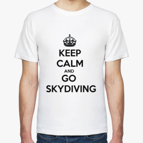 Футболка с принтом skydiving прыжки парашют скайдайвинг