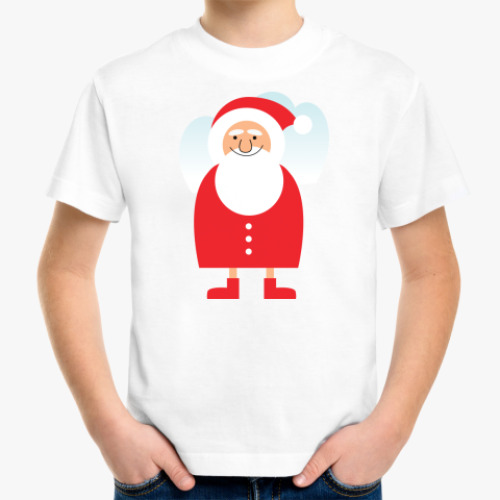 Детская футболка с принтом santa