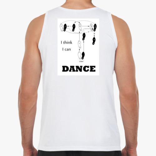 Майка с принтом Dance