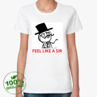 Женская футболка органик