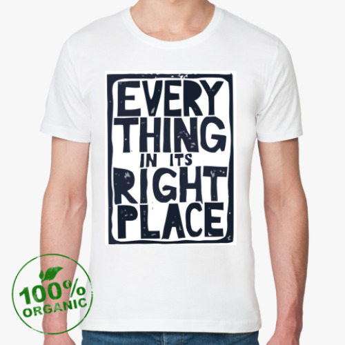 Футболка из органик-хлопка с принтом Everything