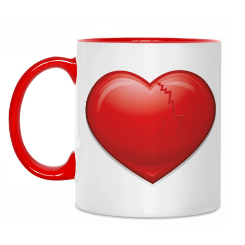Кружка с принтом Сердце