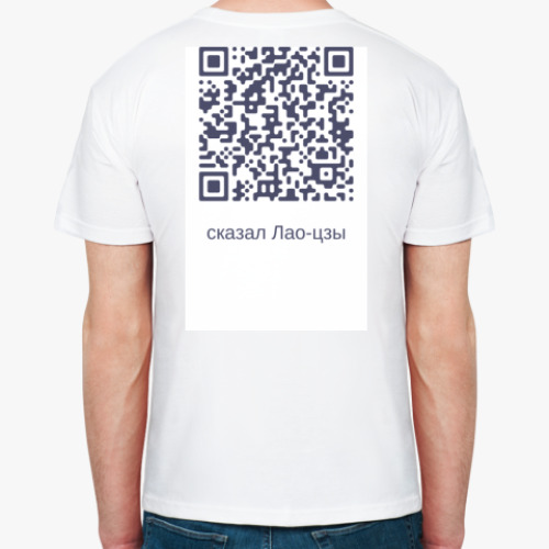 Футболка с принтом QR-код