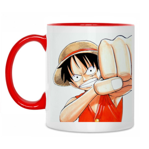 Кружка с принтом Луффи