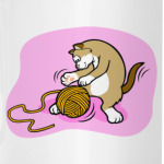 Кот с клубочком