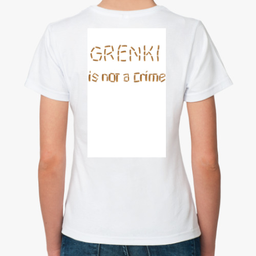 Классическая футболка с принтом Grenki