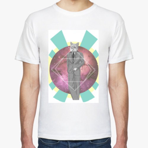 Футболка с принтом Hipster Fox