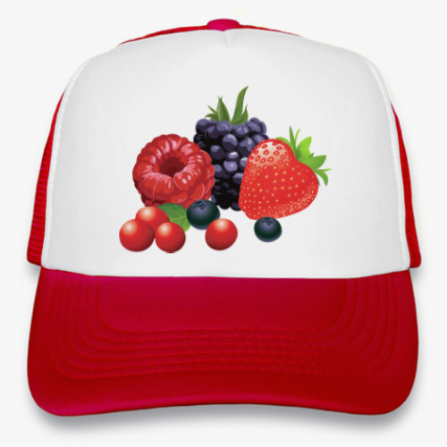 Кепка-тракер с принтом Ягоды