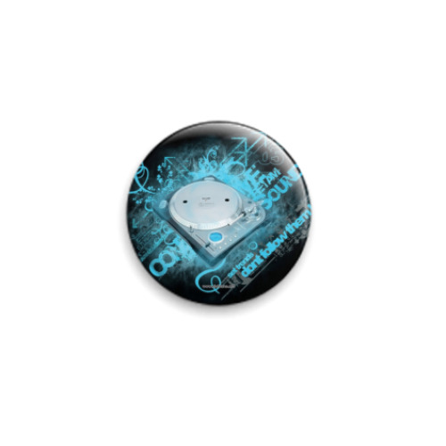 Значок 25мм с принтом  Electro