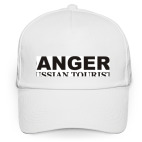 Кепка / бейсболка, белая (печать) DANGER! Russian tourist