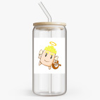 Банка с бамбуковой крышкой