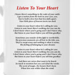 Текст Listen to your heart