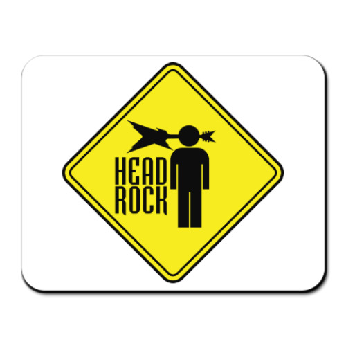 Коврик для мыши с принтом Рок в голове