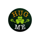 Виниловая наклейка, круг (5 х 5 см) Обними меня