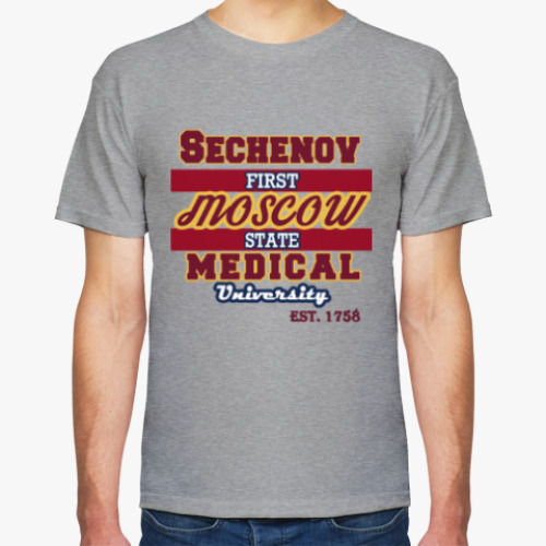 Футболка с принтом Первый Мед Сеченова