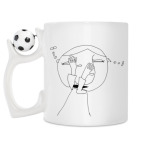 Кружка с футбольным мячиком