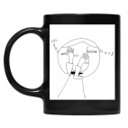 Кружка цветная UV-DTF