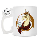 Кружка с футбольным мячиком