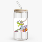 Банка с бамбуковой крышкой