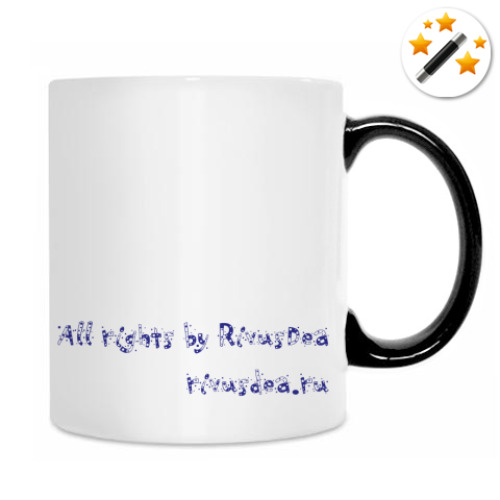 Кружка-хамелеон с принтом Кролик