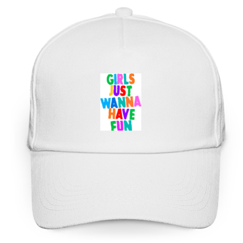 Кепка бейсболка с принтом Girls Just Wanna Have Fun
