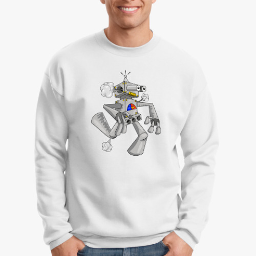 Свитшот с принтом Бегущий робот