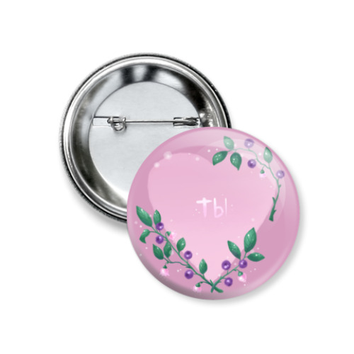 Значок 37мм с принтом Черника