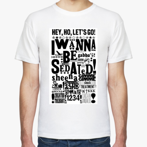 Футболка с принтом Ramones