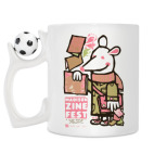 Кружка с футбольным мячиком
