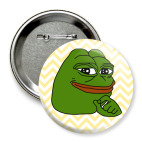 Значок 75 мм Лягушонок Пепе