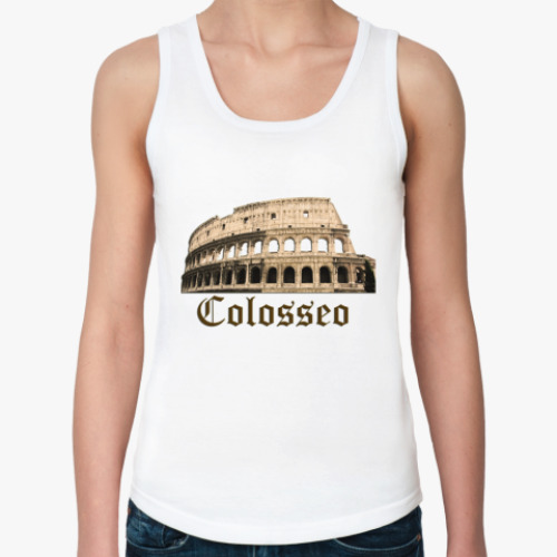 Женская майка с принтом Колизей