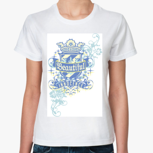 Классическая футболка с принтом Дизайн