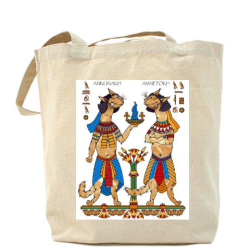 Сумка шоппер с принтом Annunakh и Amnepokh