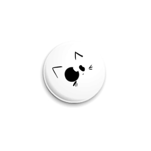 Значок 25мм с принтом  'Nya!'