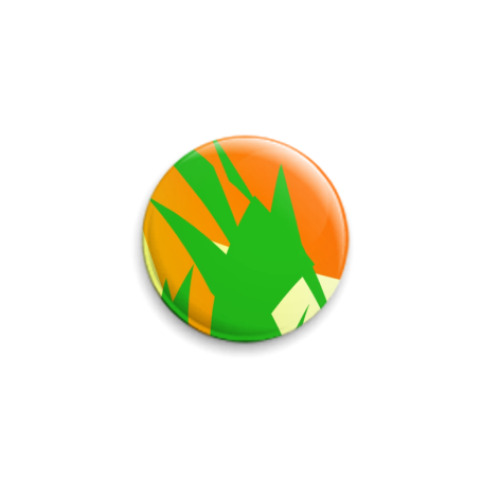 Значок 25мм с принтом Трава