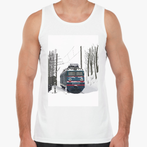 Майка с принтом Зима