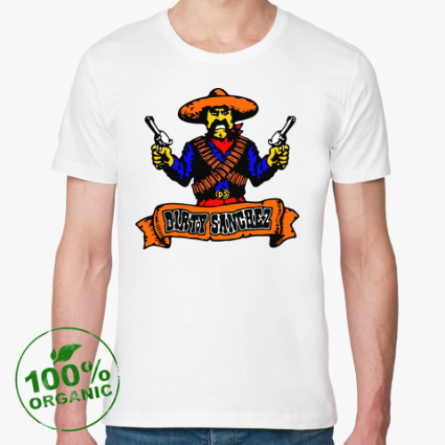 Футболка из органик-хлопка с принтом Dirty Sanches