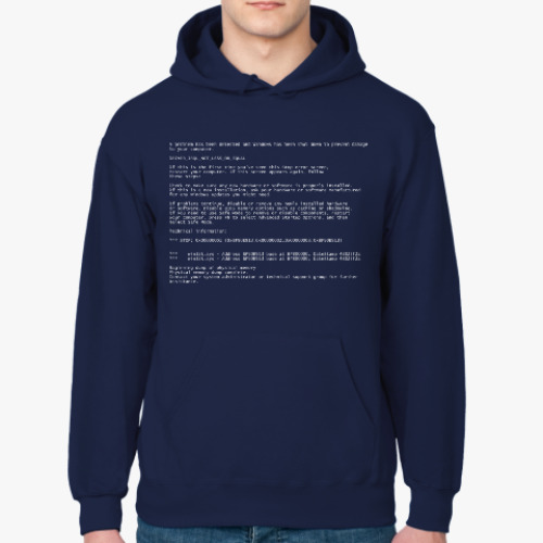 Толстовка худи с принтом BSoD