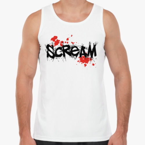 Майка с принтом SCREAM