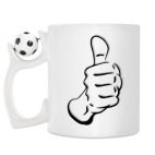 Кружка с футбольным мячиком