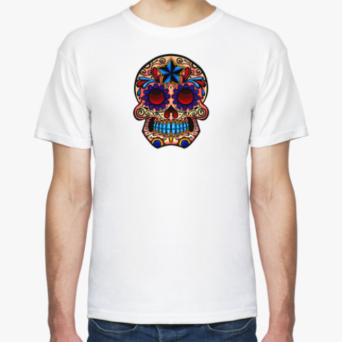 Футболка с принтом El dia de los muertos