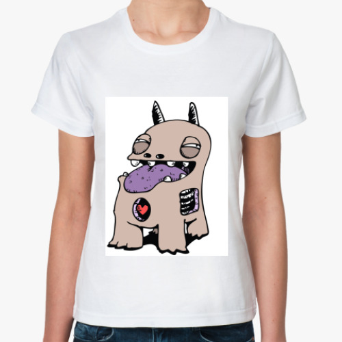 Классическая футболка с принтом Пёсик