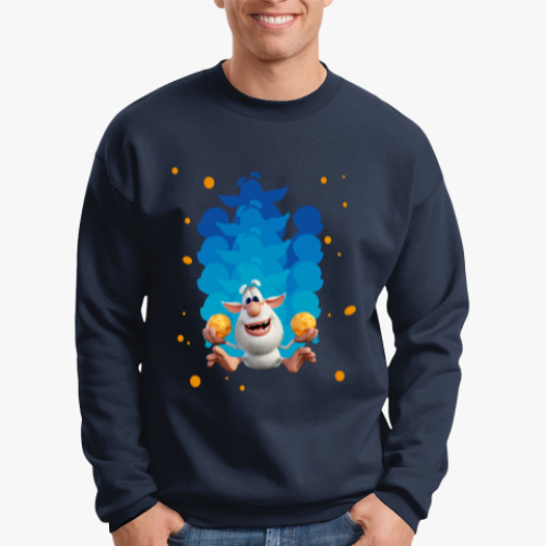 Свитшот с принтом Скользящий Буба