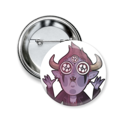 Значок 50мм с принтом Стар против сил зла