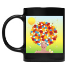 Кружка цветная UV-DTF