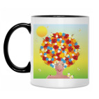 Кружка двухцветная