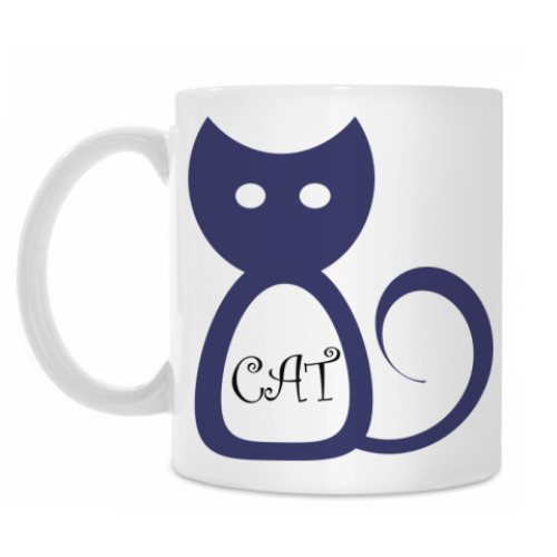 Кружка с принтом Котик